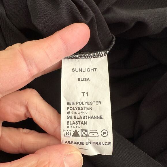 Sun Light Paris Elisa Black Bubble Hem Dress Whimsygoth Artsy Pockets Grunge - Picture 9 of 9